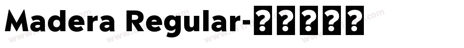 Madera Regular字体转换